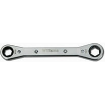 30mm Ratcheting Combination Wrench - 12 Point Ratcheting Box End & Standard Open End With High Polish Chrome Finish. Williams® # JHW1230MNRC