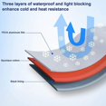 thumbnail image 3 of Cubierta de parabrisas de coche YUANXCMXG universal plegable antihielo nieve hielo, 3 of 5