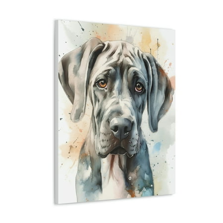 

Watercolor Great Dane Painting 4 - Nursery Collection - Bedtime Stories