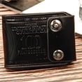 thumbnail image 6 of vlrwzc Men's Short Wallet Pressure Change Magnetic Buckle Wallet Double Line Foldable PU Leather Wallet Hundred Dollar Bill Wallet, 6 of 7