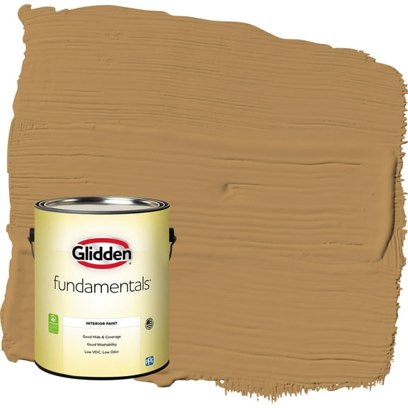 Glidden Fundamentals Allegro / Tan Semi-Gloss Interior Paint, 1 Gallon