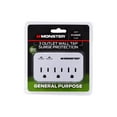 thumbnail image 3 of Monster 1601 Just Power It Up Surge Protector Wall Tap, White, 3 of 6