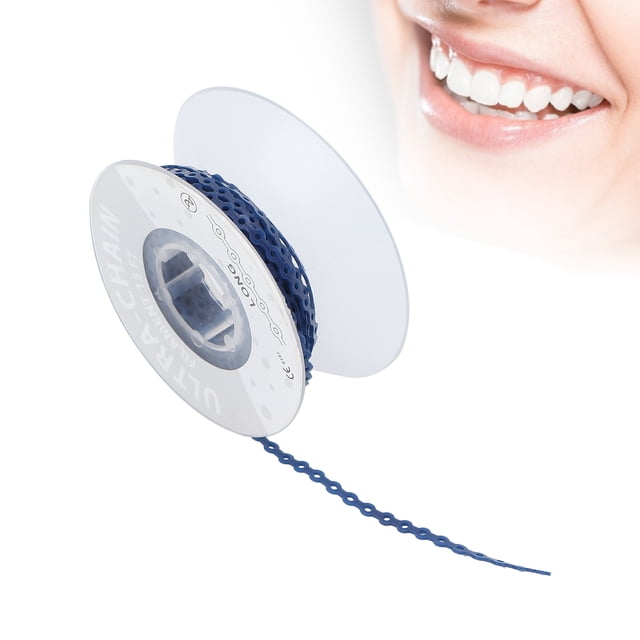 Cadena de goma de ortodoncia ANGGREK flexible No tóxica elástica resistente compacta