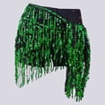 thumbnail image 3 of Sequin Tassel Skirt Fringe Belly Dance Scarf for Women Color GN1 Size One Size, 3 of 3