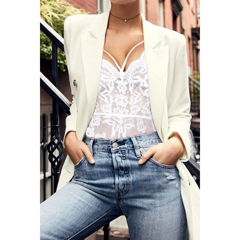 White lace bodysuit outfit sale