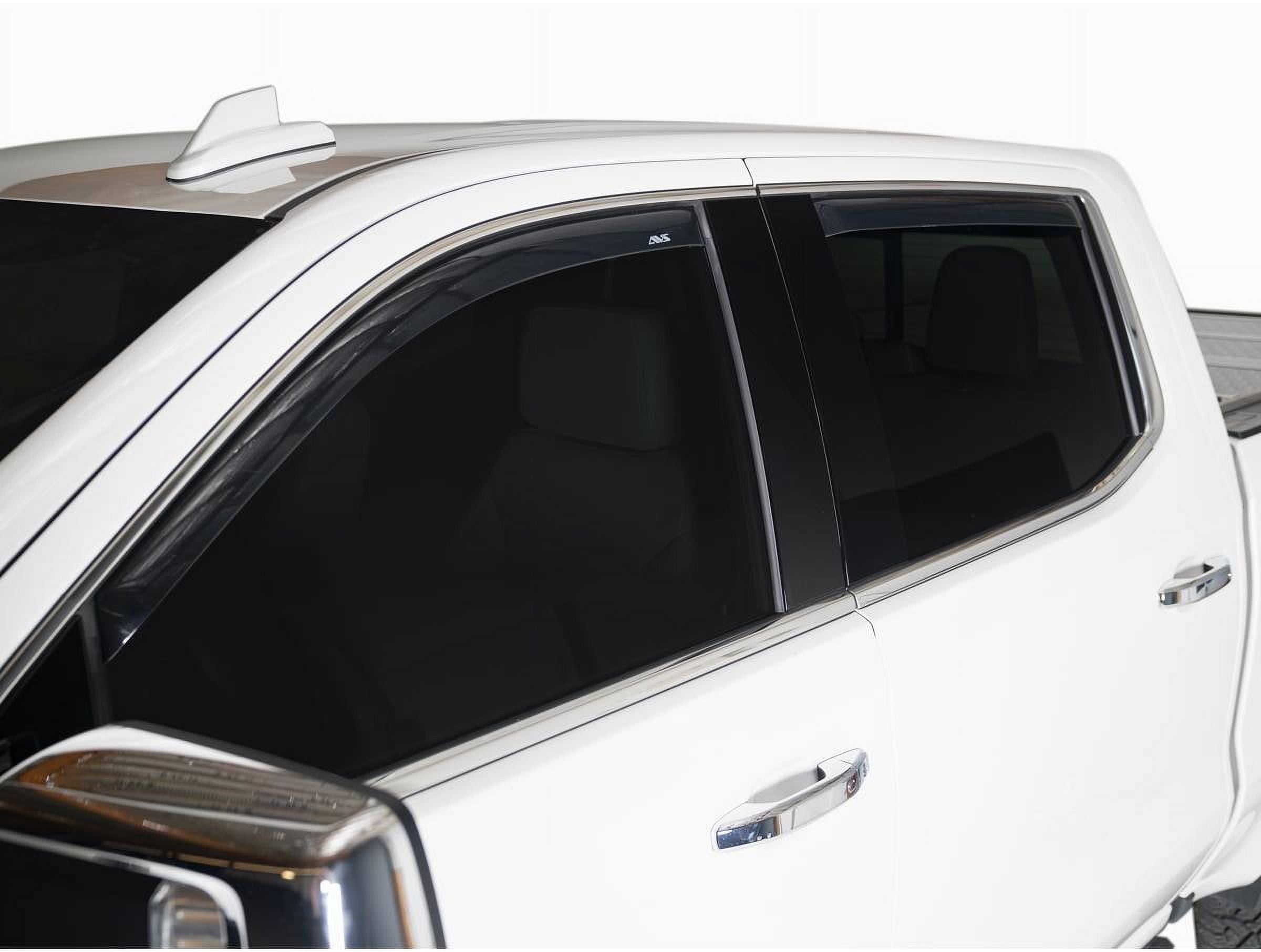 Auto VentShade (AVS) 194334 In-Channel Ventvisor Window Deflectors Fits 2022-2024 Jeep Grand Cherokee, 4 pcs. Smoke-