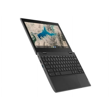 UPC: 0195713586221 | Lenovo 100e Chromebook (2nd Gen) 81MA – Intel Celeron – N4020 / up to 2.8 GHz – Chrome OS – UHD Graphics 600 – 4 GB RAM – 32 GB eMMC – 11.6  TN 1366 x 768 (HD) – Wi-Fi 5 – black – kbd: US