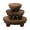 Round-4Pcs, variant on Lzvxtym Wooden Riser for Display Decorative Wood Pedestal Stand Multipurpose Wooden Riser Decorative Tray Practical Wood Pedestal Display Stand for Bathroom Kitchen Countertop