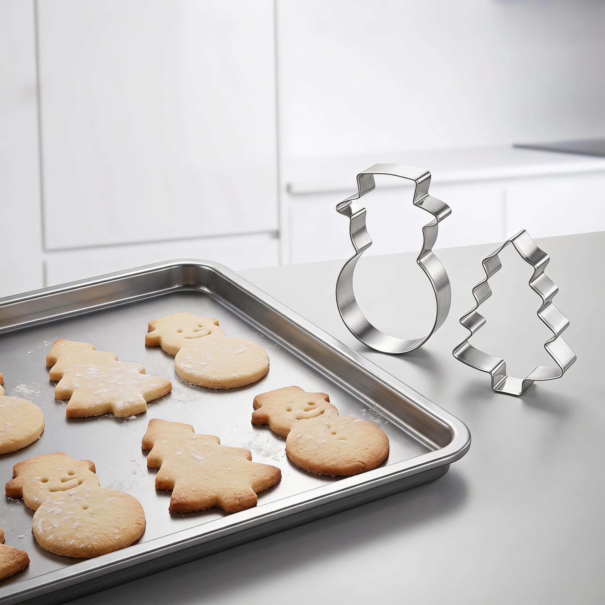 Unique Bargains 20Pcs Stainless Steel Small Metal Cookie Cutters Set Silver-6