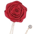 thumbnail image 4 of Rose Flower Tassel Chain Broche Pin de Solapa Hombres Chic Novedad Ligero Traje de Novio Broche para Decoración de Compromiso Festivales Festivos Fies 3 piezas, 4 of 8