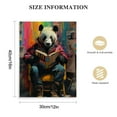 thumbnail image 2 of Nawypu Panda Reading Book, Kids Decor, Modern Decor, Animal Decor, Living Room Decor, Office Decor, Panda Wall Hanging, Panda Art, Decor Canvas, Canvas, 2 of 5