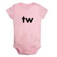 thumbnail image 5 of iDzn Pack of 2, Twins tw & in Novelty Rompers For Babies, Newborn Baby Unisex Bodysuits, Infant Jumpsuits, Toddler 0-24 Months Kids One-Piece Oufits, 5 of 5