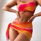 thumbnail image 5 of 3-piece Tie-Dye Sexys Bikini Set for Women Quick Drying Swimming Clothes for Outdoor Beach, 5 of 5