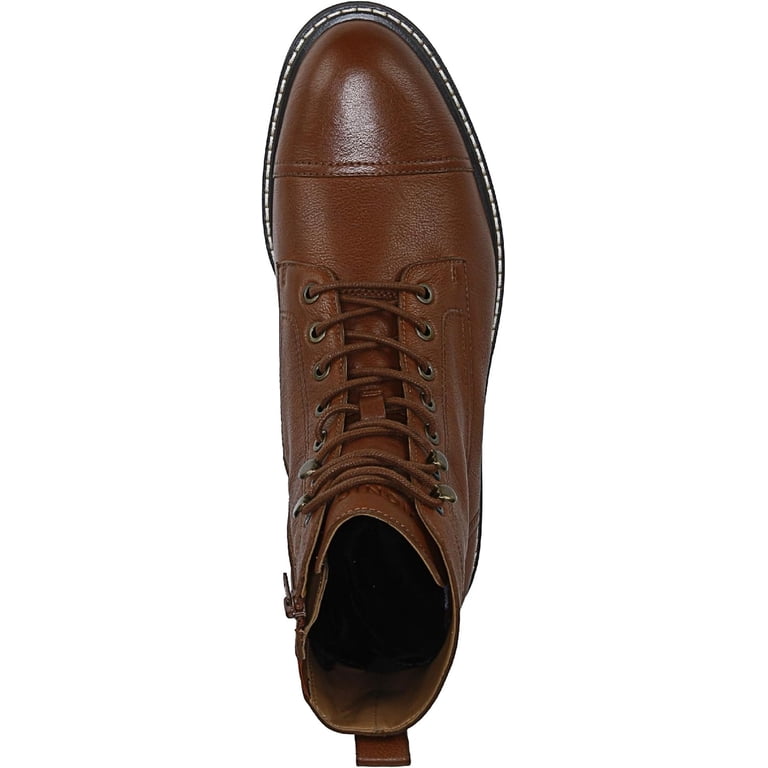 Vionic Tan Brown Leather Lace Up Boots Vionic Men main image 3