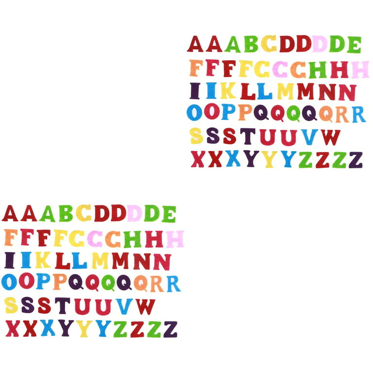 Outus 1 inch Adhesive Felt Letters Felt Alphabet Letters Stickers for DIY Craft Ornament, 500 Pieces, Assorted Colors