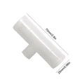 thumbnail image 3 of DQrwqpou Conector Deslizante en T Plástico 3 Vías para Instalación Tuberías PVC en T 6 Uds. (25mm), 3 of 4