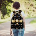 thumbnail image 6 of Lightweight Backpack Skull Bee School Bag Travel Laptop Daypack for Men Women Casual Rucksack, 6 of 6