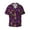 Mardi Gra2, variant on Mandala Print Men's Wrinkle Free Untucked Cuban Shirt Business Casual Button Down Shirts Short Sleeve Shirt