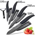 thumbnail image 6 of Kitchen Ceramic Knife Set Pro Chef Knife with Sheaths, Sharp Rust Proof Stain Resistant (6" Chef Knife, 5" Utility Knife, 4" Fruit Knife, 3" Paring Knife, One Peeler), 6 of 7