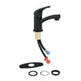 thumbnail image 6 of 9in Black Single Lever Bathroom Faucet One Hole Installation - Non-Metallic One Handle RV  Tub Spout, 6 of 7