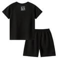 thumbnail image 4 of NAISIBABY Boy's Active Shorts Set 2-Piece, Short Sleeve T-Shirt and Gym Shorts Kids Basketball Clothes Black 12-13T, 4 of 6