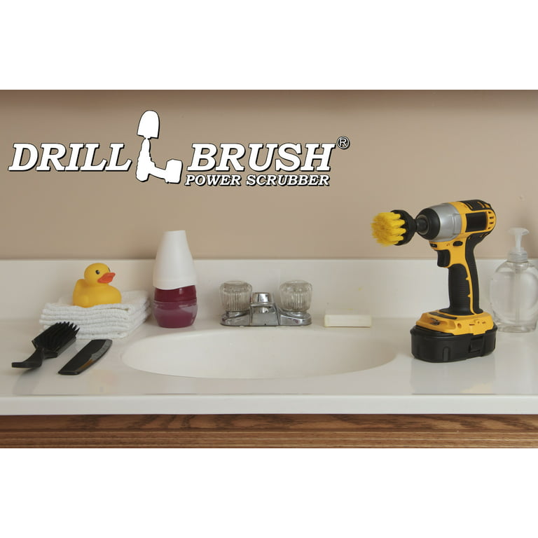 Household Power Scrubber Cordless Drill Battery Operated Bathroom and Tile  Scrub Brush