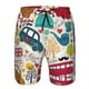 thumbnail image 3 of Fotbe London Symbols Trajes de Baño Estampados para Hombre, Shorts de Verano de Secado Rápido, Ropa de Playa, Bañadores-Small, 3 of 6