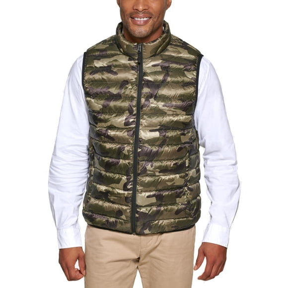 Club Room Mens Packable Quilted Vest, green, M
