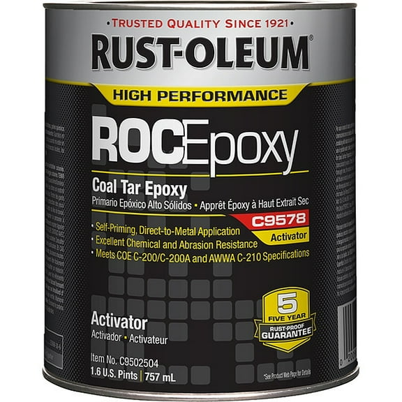Rust-Oleum Coal Tar Epoxy Activator,C9578,1 qt,Can C9502504