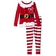 Komar Kids Petite Fille Bambin Mme Claus 2pc Pyjama Ensemble – image 1 sur 1