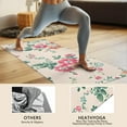 thumbnail image 4 of Pioneer Flower Floral Print Pattern Hot Yoga Mat Towel Non Slip for Hot Yoga - Quick-Drying Yoga Mat Cover with 4 Corner Pockets with Travel Bag - Hot Yoga Towel Non Slip 70"x26", 4 of 6