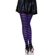 Leg Avenue Womens Nylon Striped Tights