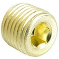 thumbnail image 1 of 1/4" Flush Seating Socket Pipe Plugs / 7/8" Taper / Brass (Carton: 100 pcs), 1 of 1