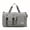 grey, variant on large capacity diamond patterned travel bag (including shoe compartment) | Nylon casual fitness bag, portable weekend short distance bag, randomly printed, durable handheld