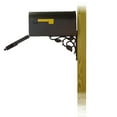 thumbnail image 2 of Special Lite Products TC-FLO-FS-1015-BLK Berkshire Curbside Mailbox with Floral Front Single Mailbox Mounting Bracket - Black, 2 of 4