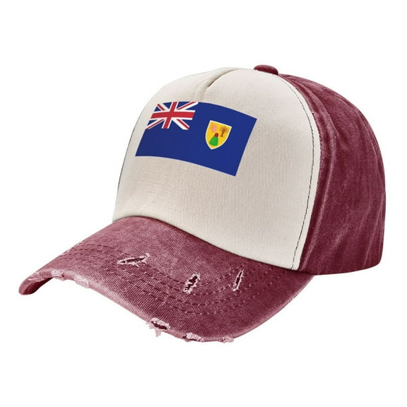Flag Of The Turks And Caicos Island Distressed Baseball Cap Dad Hats for Men Women Vintage Trucker Hat Low Profile Ball Caps