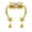 Gold, variant on Personalized Horseshoe Fake Nose Ring Hoop Magnetic Septum Nose Rings Non Piercing Nose Studs Stainless Steel Nose Ring