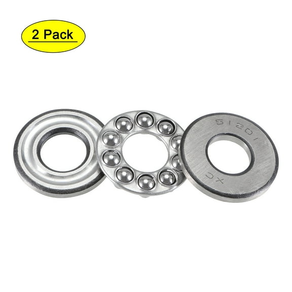 12mmx28mmx11mm Single Row Thrust Ball Bearing 51201 2pcs