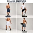 thumbnail image 5 of RPOVIG 5 Pack Men's Athletic Gym Shorts Running Quick Dry Workout Short Elasticated Waistband with Pockets, 5 of 9