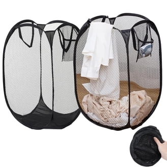 Mainstays 1.6 Bushel Flexible Square Plastic Laundry Hamper, 3