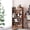 Brown, variant on MIN EN WIN 5-Shelf Multi-Functional Modern Wood Bookcase with Curved Design, Dust-Proof Baffle, and Sturdy Construction for Home Office,Brown