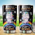 thumbnail image 1 of Athenstics I Will Shank You With My Horn Tumbler - Unicorn Rainbow Tumbler - Unicorn Insulated Tumbler - Gifts For Unicorn Lovers, 20 Oz, 1 of 6
