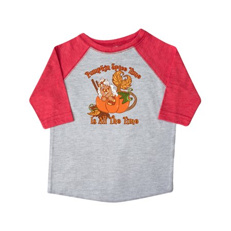 

Inktastic Pumpkin Spice Time is All the Time with Mermaid in Pumpkin Gift Toddler Boy or Toddler Girl T-Shirt