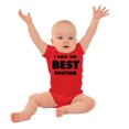 thumbnail image 3 of I Have the Best Brother Cute Sibling Romper Boys or Girls Infant Baby Brisco Brands 12M, 3 of 7