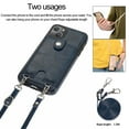 thumbnail image 3 of Crossbody Phone Case for iPhone 13 Mini(5.4") 2021, Allytech PU Leather Back Card Holder Detachable Lanyard Adjustable Strap Drop Protection Purse Slim Bag Case for iPhone 13 Mini 2021, Blue, 3 of 6