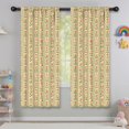 thumbnail image 5 of Pioneer Flower Floral Print Pattern Teens Curtains,Teens Insulated Curtains Set Of 2,Bedroom Essentials,Toddler Room Decor 42"x63", 5 of 5