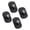 Steel beads-Black, variant on 4 Pack Adjustable Noise Less Furniture Wheel Base Casters Sliders Tool Less Assembly ABS Stainless Steel Construction
