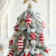 thumbnail image 4 of 6Pcs Christmas Hanging Candy Balls Red White Candy Pendant Home Party Christmas Tree Decorations Navidad Winter New Year 2023, 4 of 5
