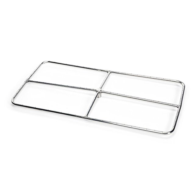 HPC Fire Rectangle Stainless Steel Fire Pit Burner (FRSR-18X9-NG), 18x9-Inch, Natural Gas