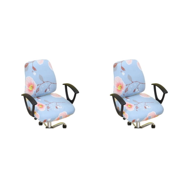 tssuouriy 2piece Dustproof Chair Covers For Armchair For Protection Stylish Computer Chair Cover insect orchid 2Set